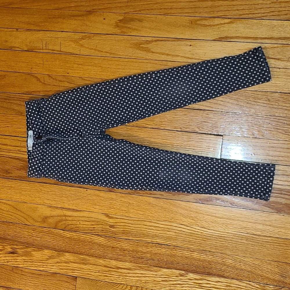 Zara polka dot stretch jeans size 5